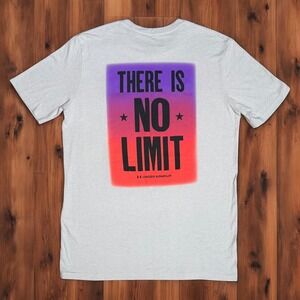 Under Armour T-Shirt Mens Medium Gray There is No Limit Loose‎ Fit Graphic Tee
